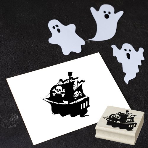 Pirate Ship Rubber Stamp