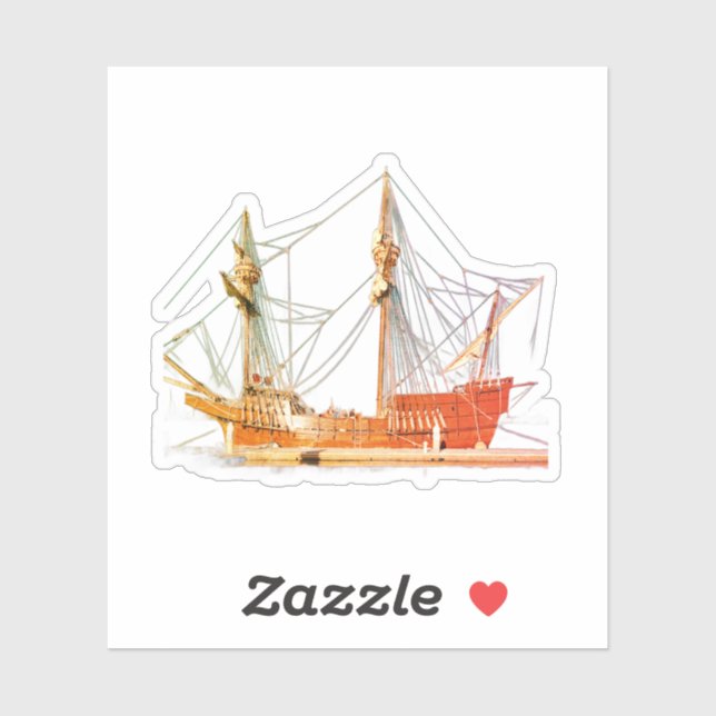 Pirate Ship San Salvador Sticker (Sheet)