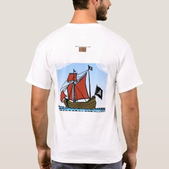 Pirate Ship-shirt T-shirt by Luzesky at Zazzle