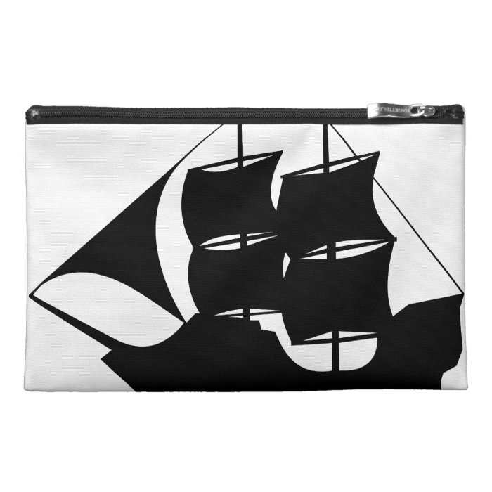 Pirate Ship Silhouette Travel Accessory Bag