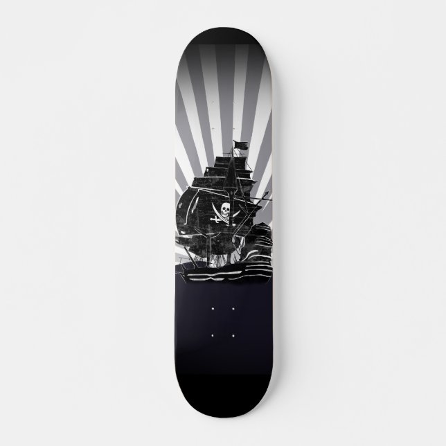 pirate ship skateboard deck (Front)