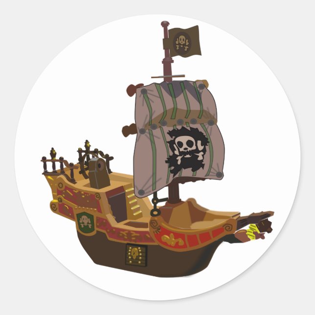 Pirate Ship Stickers (Front)