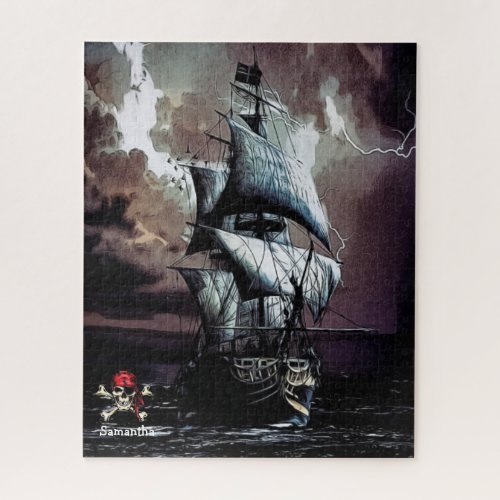 Pirate Ship Storm Jigsaw Puzzle