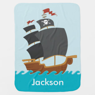 Pirate Ship Swaddle Blanket