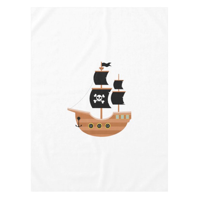 Pirate Ship Tablecloth (Front)