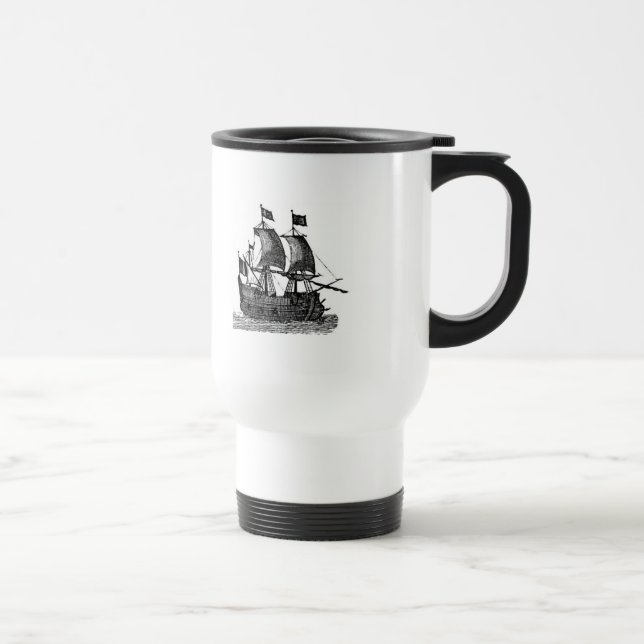Pirate Ship Travel Mug (Right)