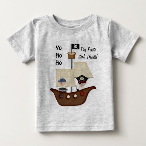 Pirate Ship Treasure Baby Baby T_Shirt