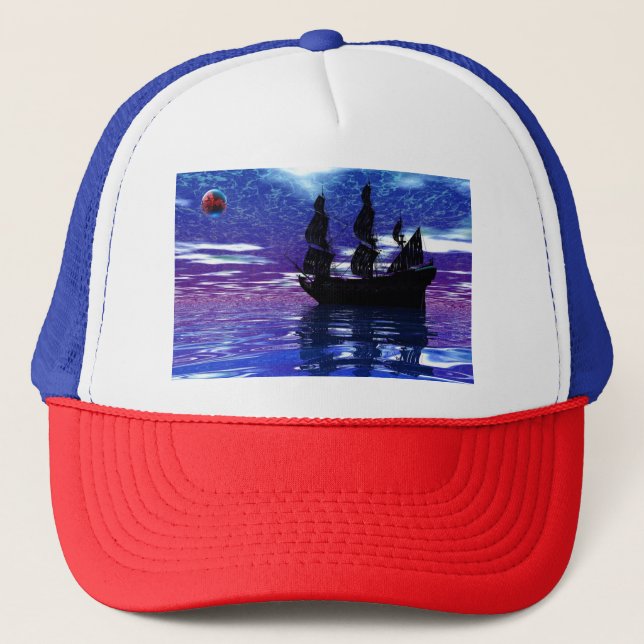 Pirate Ship Trucker Hat (Front)