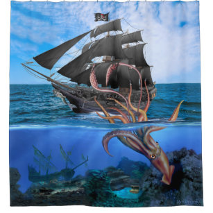 Shower Curtains  Old Style Pirate Ship – Shower of Curtains