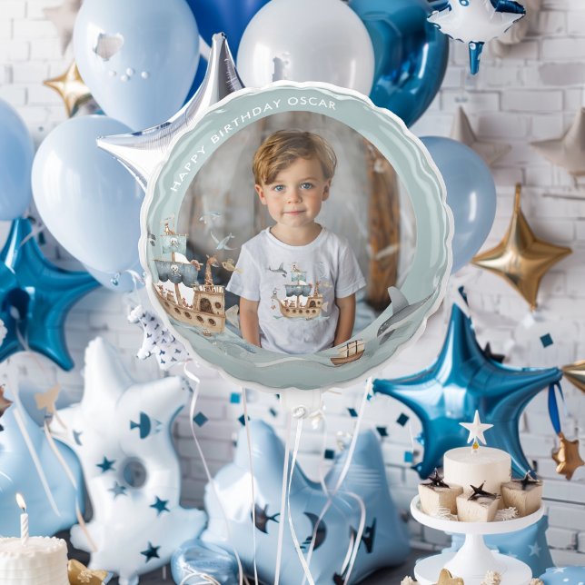 Pirate Ship with Animals Kids Photo Party  Balloon (Creator Uploaded)