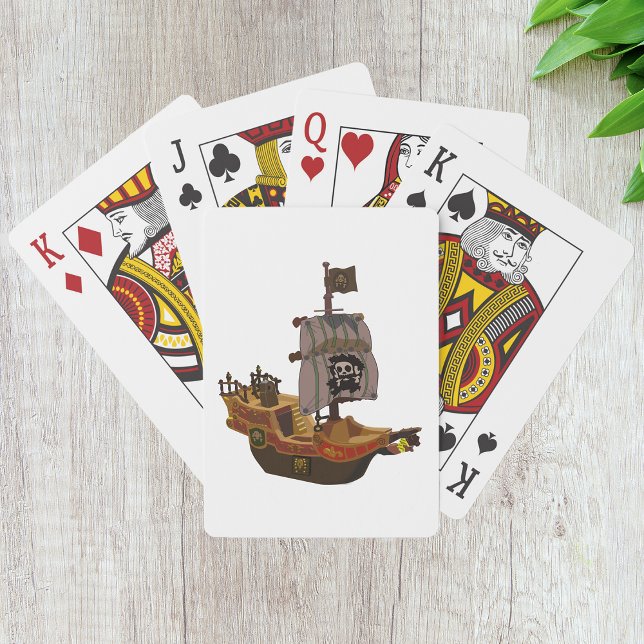 Pirate Ship with Skull Flag Poker Cards (Creator Uploaded)