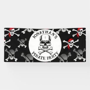 Pirate Ships Birthday Banner