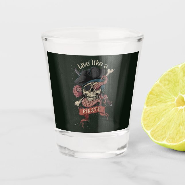 Pirate shot glass (Front)