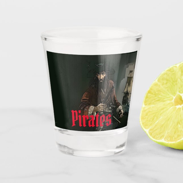 Pirate shot glass (Front)