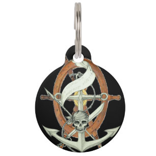 Pirate Sigil Pet Tag