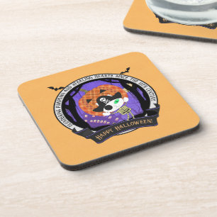 Pirate skeleton cat Hard plastic Beverage Coaster