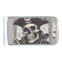 Pirate Skeleton Money Clip