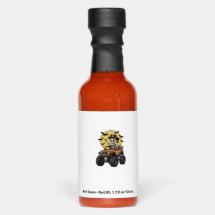 Pirate Skeleton Monster Truck Halloween Design_1 Hot Sauces