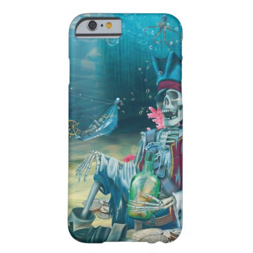 Pirate Skeleton Treasure Under the Sea Barely There iPhone 6 Case