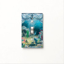 Pirate Skeleton Treasure Under the Sea Light Switch Cover