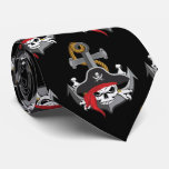 Pirate Skull Anchor Tie