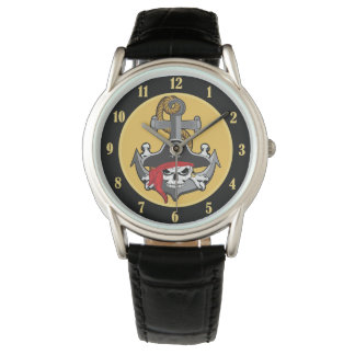 Pirate Skull Anchor Watch