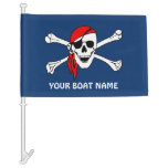 Pirate Skull and Bones Custom Color Boat Car Flag