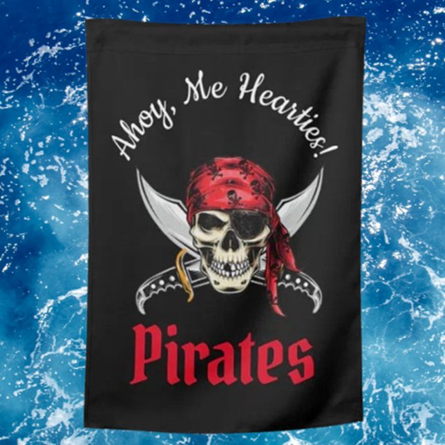 Pirate Skull and Bones Custom  House Flag (White, Pirate Flag Calico Jack, Skull & Cutlass )