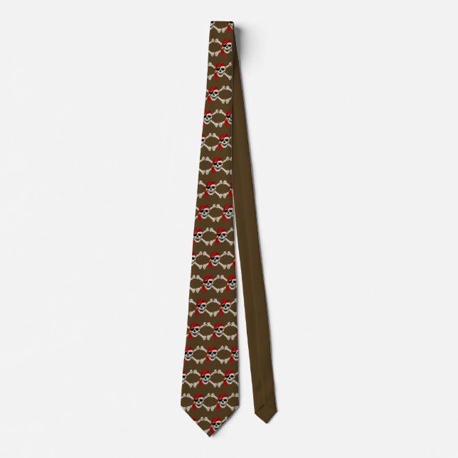 Pirate Skull and Bones Neck Tie (Front)
