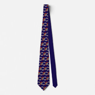 Pirate Skull and Bones Neck Tie