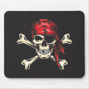 Pirate Skull and Cross Bones Mouse Pad