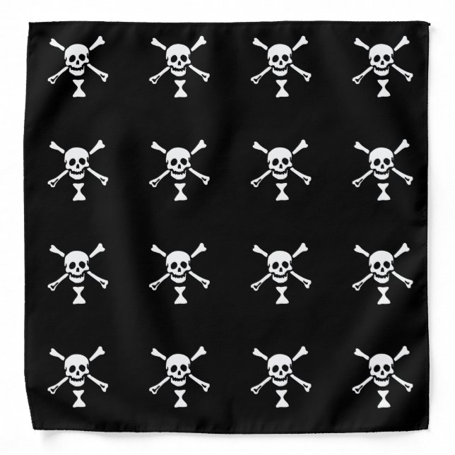 Pirate Skull and Crossbones Bandana (Front)