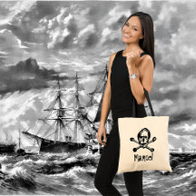 Pirate Skull and Crossbones Booty Bag