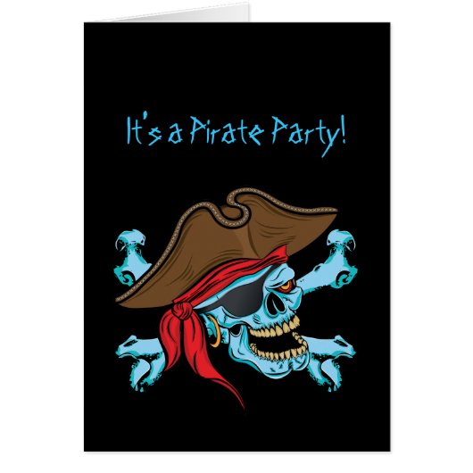 Pirate Skull and Crossbones Cards (Front)