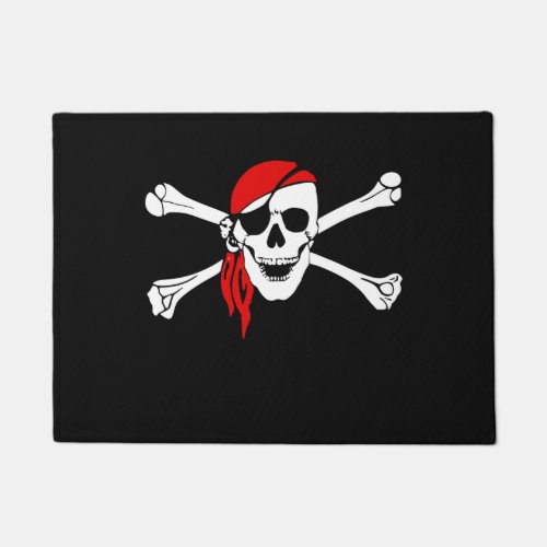 Pirate Skull and Crossbones Doormat