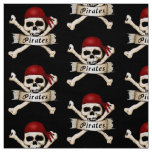 Pirate Skull and Crossbones Fabric