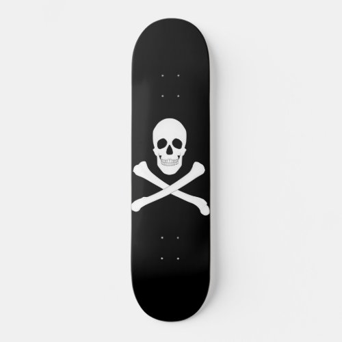 Pirate Skull and Crossbones Flag Skateboard