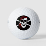 Pirate Skull And Crossbones Golf Balls at Zazzle