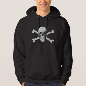Pirate Skull And Crossbones Hoodie by robby1982 at Zazzle