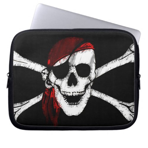 Pirate Skull and Crossbones Laptop Sleeve