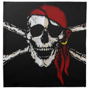 Pirate Skull And Crossbones Napkin