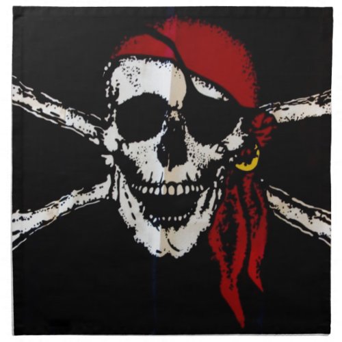 Pirate Skull And Crossbones Napkin