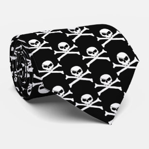 Pirate Skull and Crossbones Neck Tie