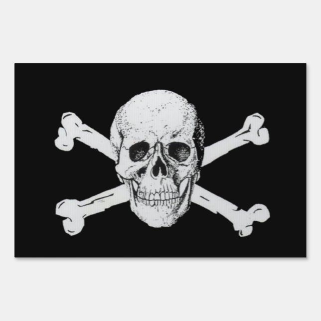 Pirate Skull and Crossbones Sign (Front)