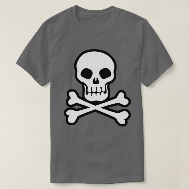 Pirate Skull and Crossbones T-Shirt (Design Front)