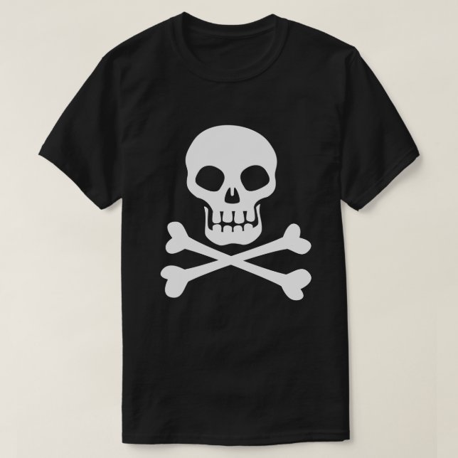 Pirate Skull and Crossbones T-Shirt (Design Front)