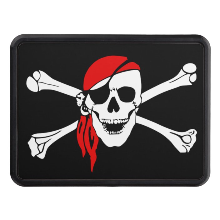 Pirate skull and crossbones tow hitch cover | Zazzle.com