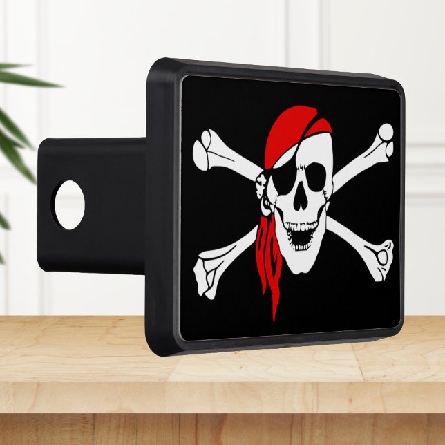 Pirate skull and crossbones tow hitch cover (Creator Uploaded)