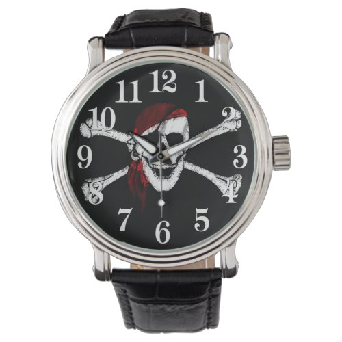 Pirate Skull and Crossbones Watch
