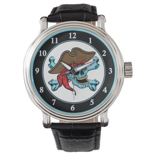 Pirate Skull and Crossbones Watch